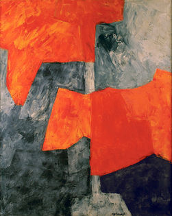 Serge_Poliakoff_Composition_grise_et_rouge_1964